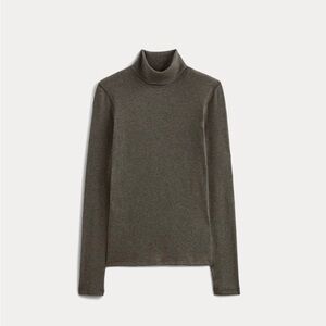Everlane The Luxe Rib Turtleneck - Heathered Fatigue